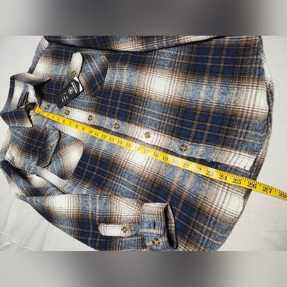 Molokai Surf Co. Long Sleeve Button Up Flannel Plaid Shirt - Size Small - Picture 8 of 12